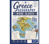 Greece Geography: Word Search with easy to Read Print About Greece Geography I 6x9 inches, 110 pages I 50+ puzzles, Gift for holiday, vacation, travel, relax, learn
