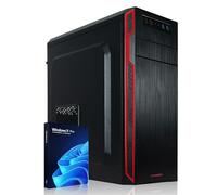 Greed® Basic V2 PC con AMD Ryzen 5 4600G - Ordenador de sobremesa + Home Office con 4,2 GHz, 8 GB RAM/RAM - 256 GB SSD - DVD+RW - USB3.1 - Wi-Fi, con Windows 11 Pro