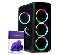 Greed®Mk2 Lite - 4K High End Gaming PC Raytracing - AMD Ryzen 5 4600G + Radeon Vega 7-4,2 GHz Ultra-rápido RGB + Ordenador de sobremesa - 16 GB DDR4 RAM - 512GB SSD - WLAN + W11 Pro