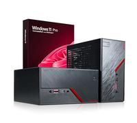 Greed® Nano Plus - High End Mini PC con AMD Ryzen 5 4600G - Ordenador Multimedia Silencioso + Micro - Ordenador para Oficina con 4.2 GHz - 16 GB RAM DDR4-512 GB SSD - USB 3.2 + Win 11 Pro