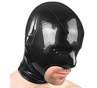 GREEFEI Capucha Máscara de Látex Caucho Boca Abierta de Microporoso,Capucha para Fiesta Temática de Cosplay Accesorios XL