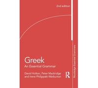 Greek: An Essential Grammar (Routledge Essential Grammars)
