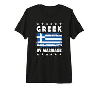 Gr y Marriage Greek Wife Husband Greece Flag Camiseta Premium