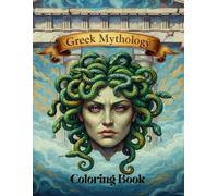 Greek Mythology Coloring Book: Large Print, 30 coloring pages, fantasy book for teens and adults, relaxation gift| stress relief