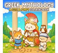 Greek Mythology Coloring Book: Olympus Cat Coloring Pages with Feline Heroes, Legendary Beings, Divine Worlds, and Relaxing Fantasy Fun for All Ages