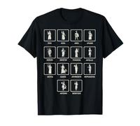 Greek Mythology Gods - Gods of Greece Gift Camiseta Unisex-Adultos Hombre-Mujer Nios Fans de la Mitologa Griega Manga Corta T-Shirt Camisa Negra Talla S