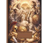 Greek Mythology Wide Ruled Composition Notebook: 7.5 x 9.25 Inch Notebook with 120 Wide Ruled Pages Featuring Classical Gr ods, Sculptures, Armor, and Mythological Symbols