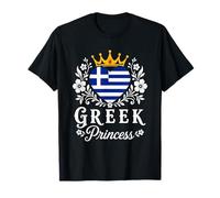 Greek Princess Greece Flag Proud Gr irl Camiseta