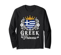 Greek Princess Greece Flag Proud Gr irl Manga Larga