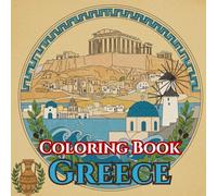 Greek Serenity | Adult Coloring Book of Islands, Ruins & Traditions: 50 Simple, Relaxing Pages with Gentle Intricate Patterns - Parthenon, Santorini ... Life (Adult Coloring Book. World Series.)
