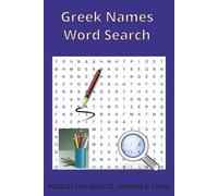 Greek Word Search Book - All Words Are Greek Names: Word Search in Greek Language, 50+ Easy to Read Word Puzzles Book in Greek Language - 6x9 inches, ... Names While Expanding Your Language Skills