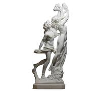 greekartshop Apollo & Daphne Bernini Dios griego Nude Maiden Escultura de mármol fundido 28 cm blanco