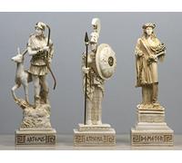 greekartshop Juego de 3 estatuas de la diosa griega romana Artemisa Deméter