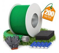 GREELIX 200m Kit Cable Delimitador para Robot Cortacesped, Cable Perimetral