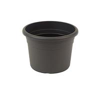 greemotion Maceta de Flores Fiona 96 l, Maceta de Plástico para Flores con Agujeros, Maceta Redonda para Interiores y Exteriores, Aprox. Ø 70 x 49,5 cm, Antracita