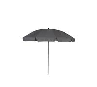 greemotion Parasol de Jardín Ø 240 cm, Sombrilla Plegable para Patio con Protección UV 35+, Sombrilla Redonda con 10 Costillas para Balcón, Terraza y Playa, Antracita