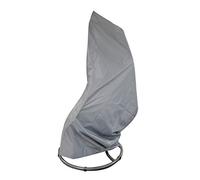 Greemotion Protección para sillones Colgantes, Protección de poliéster Resistente a la Intemperie, Funda Protectora con Correa y Cierres metálicos, Protección en Gris