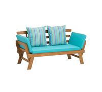 Greemotion Tobago - Banco de jardín (Madera de Acacia, 146/198 x 78 x 68 cm)