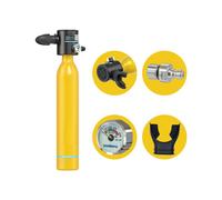 (Green) 0.5L Scuba Diving Tank, 10 Min Dive Time, 3000 PSI, Portable Emergency Rescue Pony Bottle for Underwater Breathing