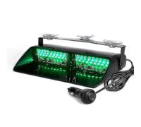 Green 16 LED High Intensity LED Strobe Lights, 9 Flashing Modes Law Enforcement Emergency Hazard Warning Vehicle Safety Lights for Interior