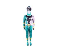 (Green,170)Disfraz de Mighty Morphin Power Rangers Disfraz Juegos con disfraces Vestido Mono Fiesta