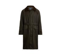 Green Abrigo icónico de algodón con cinturón EU 50