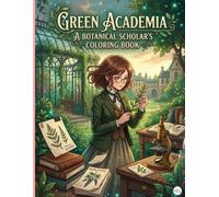 Green Academia: A Botanical Scholar's Coloring Book: Aesthetic Greenhouse Rooms, Vintage Plant Illustration, and Secret Gardens | Intricate Line Art Designs for Teens and Adults