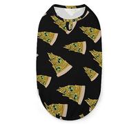 Green Alien Head on A Pizza Pets Shirt Chaleco Lindo Perro Tank Top Suave Sin Mangas Camiseta para Cachorro Kitty Gatos M