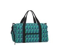 Green Aliens - Equipaje deportivo unisex con estampado de alienígenas, bolsa cruzada para viajes, fin de semana, actividades al aire libre