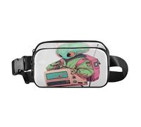 Green Aliens - Riñonera moderna para hombres y mujeres, gran capacidad, con correa ajustable, para ciclismo, senderismo, gimnasio, aliens verdes, talla 1, Aliens verdes, 1 size