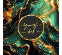 Green and Gold Glitter: A luxurious guest book for special occasions, perfect for events that require a luxurious first impression, such as weddings ... Size: 8.5" x 8.5" Space for 3 guests per page