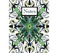 Green and Gold Swirl: Notebook