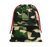 Green Army - Bolsas de regalo con estampado de camuflaje digital de varios tamaños, bolsas de regalo con cordón para mujeres, Navidad, cumpleaños, reutilizables