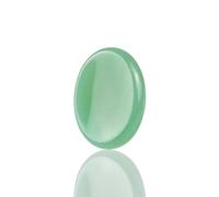 Green Aventurine Crystals Rock Worry Stone for Kids, Oval Palm Stone, Thumb Stone, Crystals and Healing Stone Quartz Bulk for Wicca, Reiki, Healing Energy, Chakra Stone, Witchcraft Supplies(1PCS