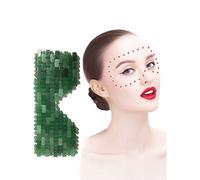 Green Aventurine Eye Mask Set Natural Jade Crystal Eye Relax Sleeping Mask Facial Roller Gua Sha Massage,type 03