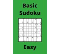 Green Basic Sudoku Book, 9x9 Puzzles, 200 Pages, 5x8, Easy