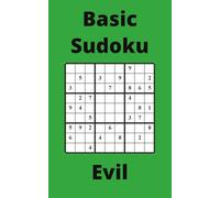 Green Basic Sudoku Book, 9x9 Puzzles, 250 Pages, 5x8, Evil