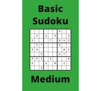 Green Basic Sudoku Book, 9x9 Puzzles, 250 Pages, 5x8, Medium