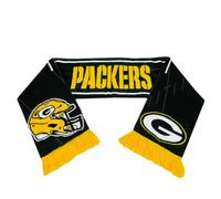 Green Bay Packers Bufanda de la NFL Scarf ** Team HD Knitted Jaquard Scarf ** en 145 x 20 cm, multicolor, Talla única