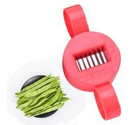 Green Bean Frencher Tool - ABS Stainless Steel 9.5x5x1.8cm | French Style Green Bean Runner Slicer, Snow Beans Stringer Cutter | Multifunction Vegetable Chopper Kitchen Tool For Beans Prep Salad