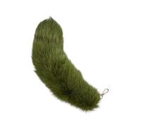 (green bean paste) Stylish Bag Pendant Animal Tail Shape Phone Case Adornment Fashion Keychain Soft Unisex Keyrings Colorful Key Pendants taro purple