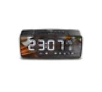 Green Blue GB200 Radio Despertador con Pantalla de Espejo, termómetro, Entrada Auxiliar Bluetooth, Lector de Tarjetas SD, Doble Alarma, función de repetición, 2200 mAh, FM (Negro)