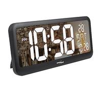 GreenBlue GB214 Reloj Digital con Sensor de Temperatura Alarma Pantalla LCD 37x17cm