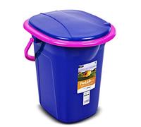 Green Blue GB320 Campingtoilette 19L Mobile Toiletteneimer Reisetoilette Toilette Eimertoilette Mobil Camping (Blau/Rosa)