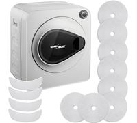 Green Blue GB405 Secadora de Ropa hasta 3kg | Secadora Eléctrica 830W de Evacuación | Independiente o de Pared Cinco Programas de Secado (Secadora GB405 + 4x Filtro)