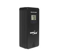 Green Blue GB532-Estación meteorológica con Sensor Exterior con Pantalla LCD, Temperatura y Humedad, Black, Außensensor