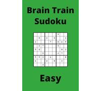 Green Brain Train Sudoku Book, 9x9 Puzzles, 100 Pages, 5x8, Easy