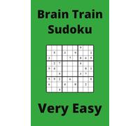 Green Brain Train Sudoku Book, 9x9 Puzzles, 100 Pages, 5x8, Very Easy