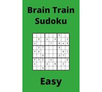 Green Brain Train Sudoku Book, 9x9 Puzzles, 150 Pages, 5x8, Easy