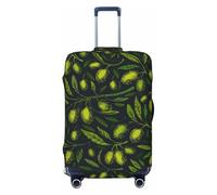 Green Branch Olive - Fundas protectoras elásticas para equipaje de viaje, 45,7 a 81,3 cm, Black, XL